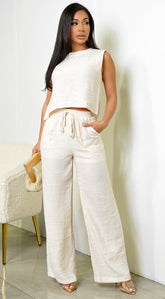 Calandra Linen Set - Light Beige